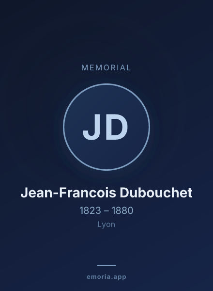 Memorial portrait of Jean-Francois Dubouchet