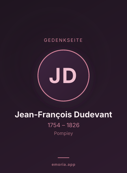 Gedenkportrait von Jean-François Dudevant