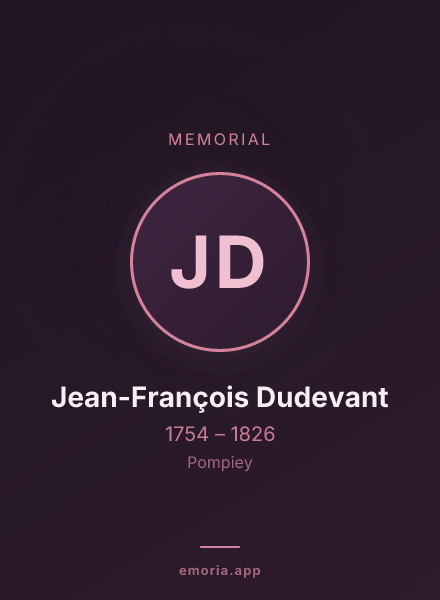 Memorial portrait of Jean-François Dudevant