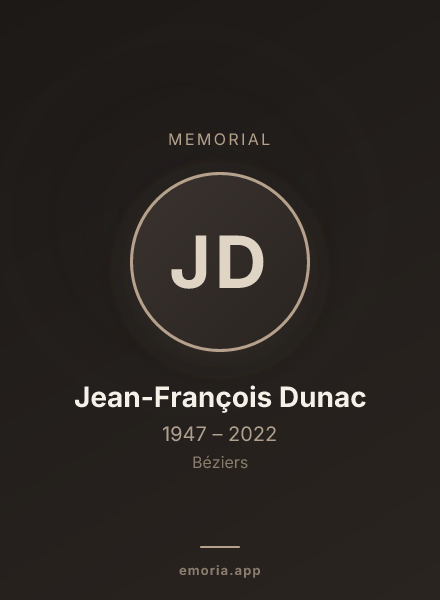 Memorial portrait of Jean-François Dunac
