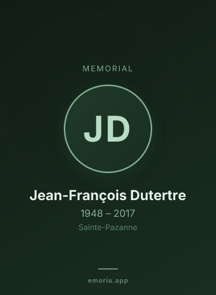 Memorial portrait of Jean-François Dutertre