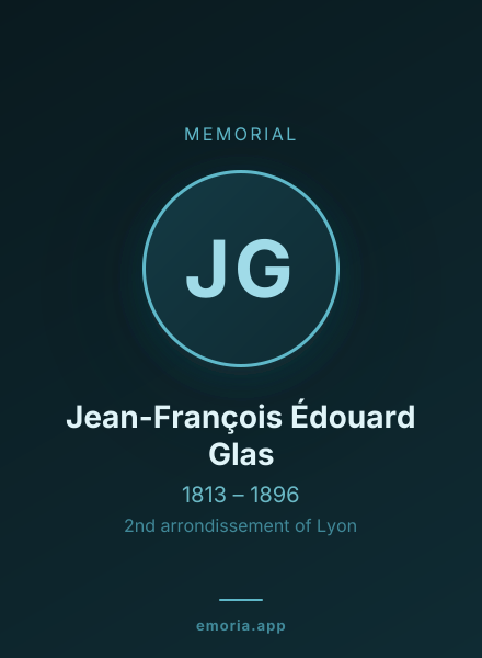 Memorial portrait of Jean-François Édouard Glas