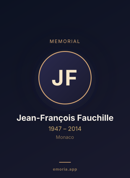 Memorial portrait of Jean-François Fauchille