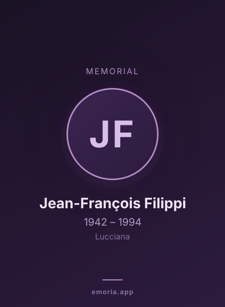 Memorial portrait of Jean-François Filippi