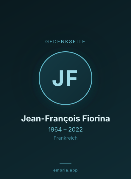 Gedenkportrait von Jean-François Fiorina