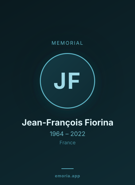 Memorial portrait of Jean-François Fiorina