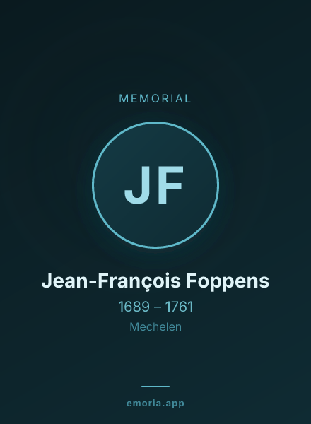 Memorial portrait of Jean-François Foppens
