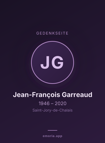 Gedenkportrait von Jean-François Garreaud