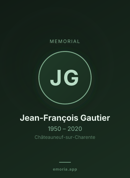 Memorial portrait of Jean-François Gautier