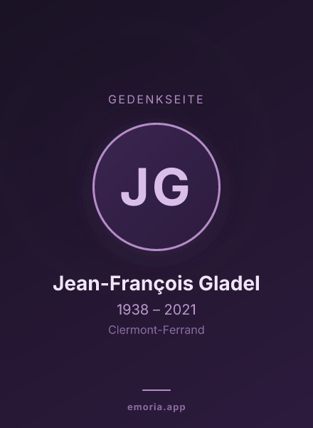 Gedenkportrait von Jean-François Gladel