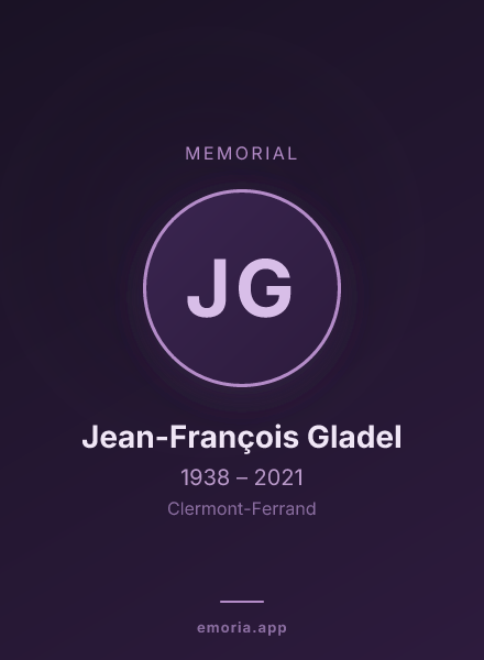Memorial portrait of Jean-François Gladel