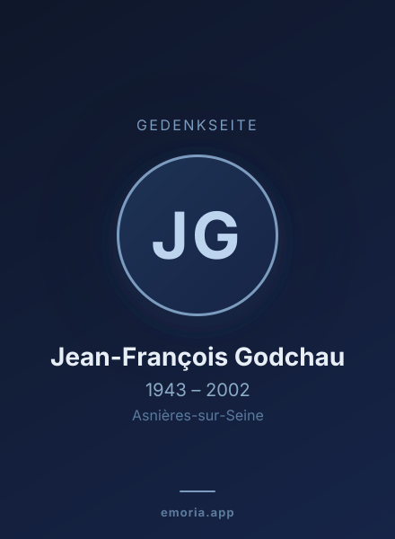 Gedenkportrait von Jean-François Godchau