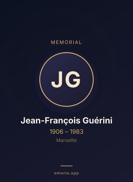 Memorial portrait of Jean-François Guérini