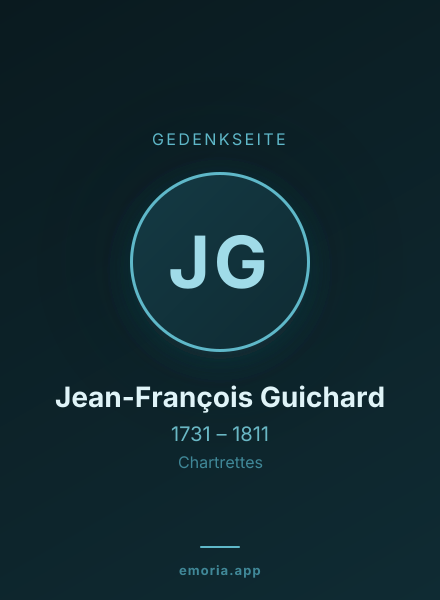 Gedenkportrait von Jean-François Guichard