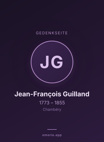 Gedenkportrait von Jean-François Guilland