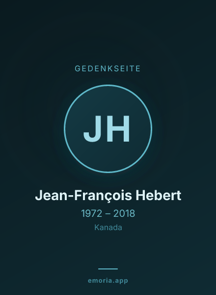 Gedenkportrait von Jean-François Hebert
