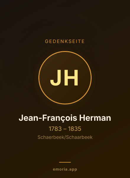 Gedenkportrait von Jean-François Herman