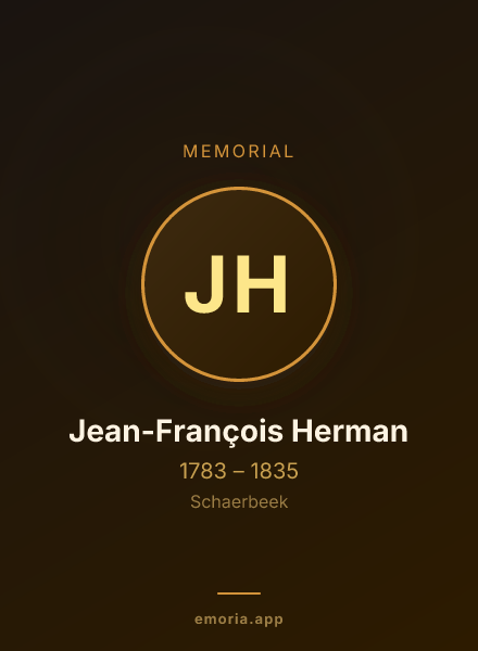 Memorial portrait of Jean-François Herman