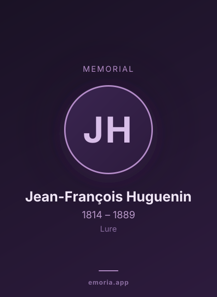 Memorial portrait of Jean-François Huguenin