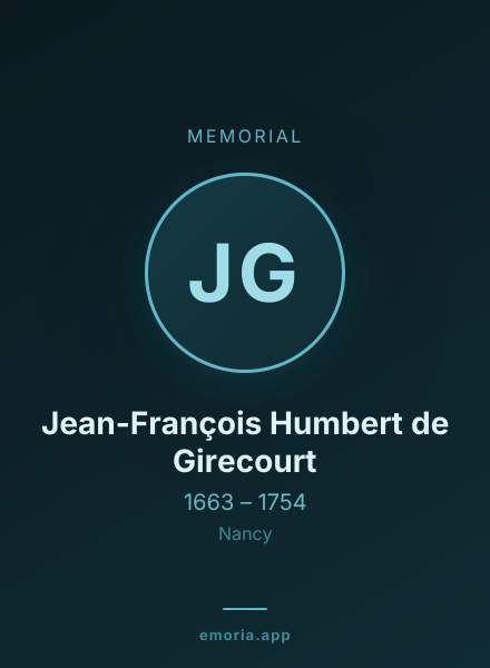 Memorial portrait of Jean-François Humbert de Girecourt