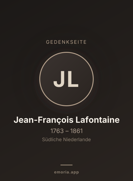 Gedenkportrait von Jean-François Lafontaine