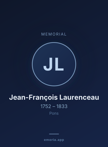 Memorial portrait of Jean-François Laurenceau