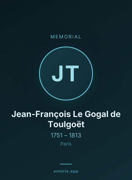 Memorial portrait of Jean-François Le Gogal de Toulgoët
