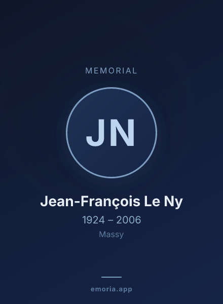Memorial portrait of Jean-François Le Ny