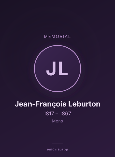 Memorial portrait of Jean-François Leburton