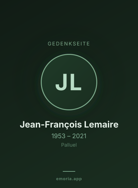 Gedenkportrait von Jean-François Lemaire