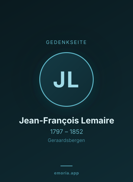 Gedenkportrait von Jean-François Lemaire