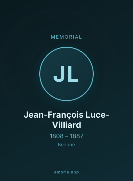Memorial portrait of Jean-François Luce-Villiard