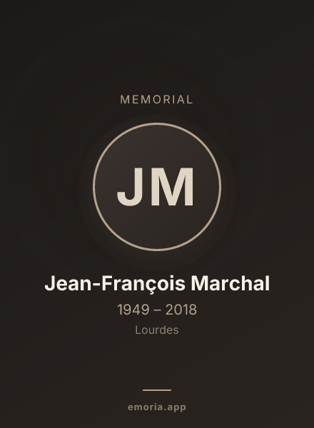 Memorial portrait of Jean-François Marchal