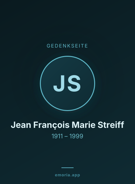 Gedenkportrait von Jean François Marie Streiff