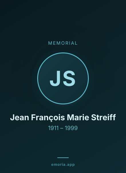 Memorial portrait of Jean François Marie Streiff