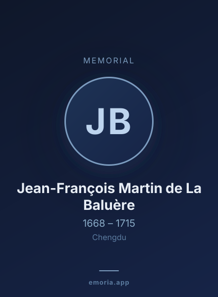 Memorial portrait of Jean-François Martin de La Baluère