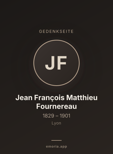 Gedenkportrait von Jean François Matthieu Fournereau