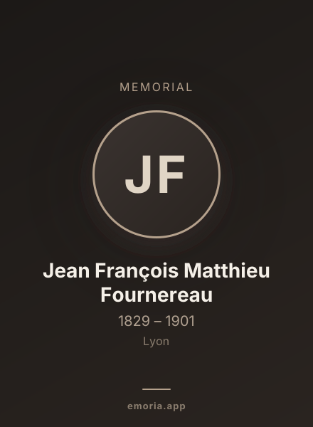 Memorial portrait of Jean François Matthieu Fournereau