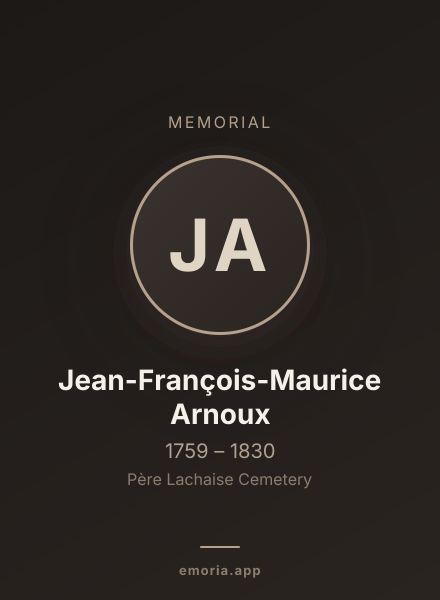 Memorial portrait of Jean-François-Maurice Arnoux