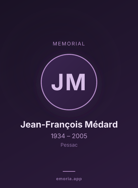 Memorial portrait of Jean-François Médard