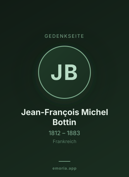 Gedenkportrait von Jean-François Michel Bottin