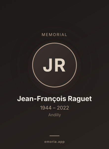Memorial portrait of Jean-François Raguet