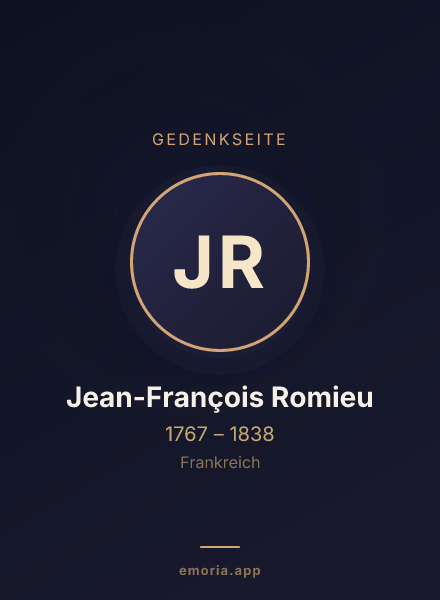 Gedenkportrait von Jean-François Romieu