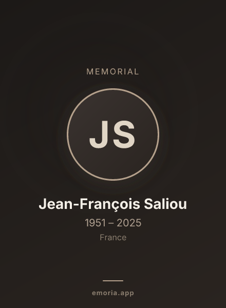 Memorial portrait of Jean-François Saliou