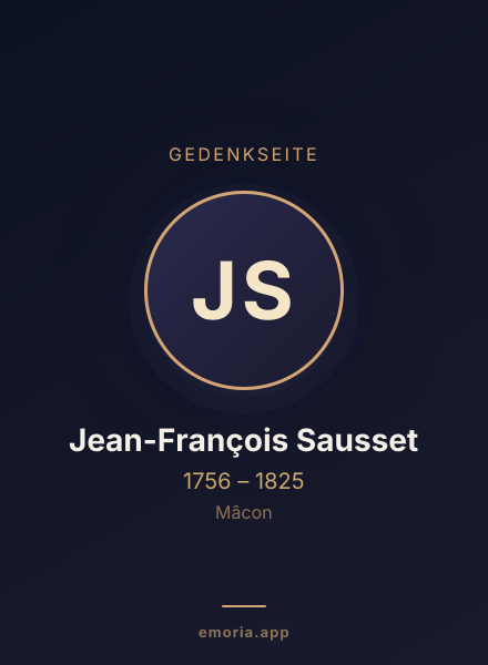 Gedenkportrait von Jean-François Sausset