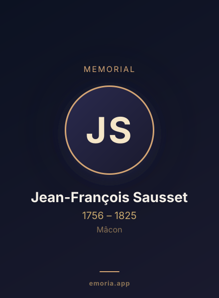 Memorial portrait of Jean-François Sausset