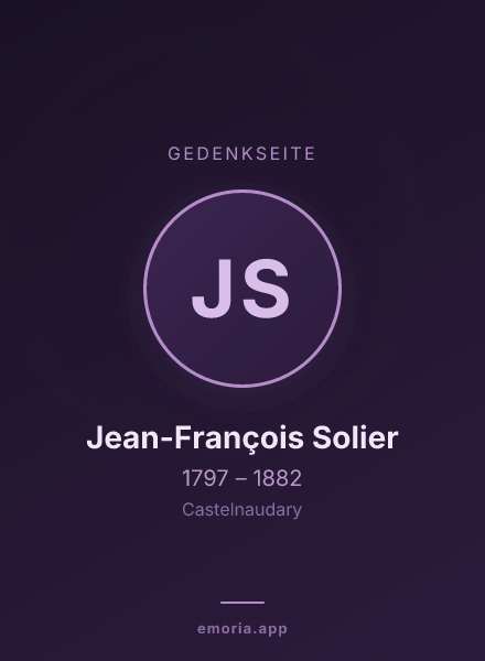 Gedenkportrait von Jean-François Solier