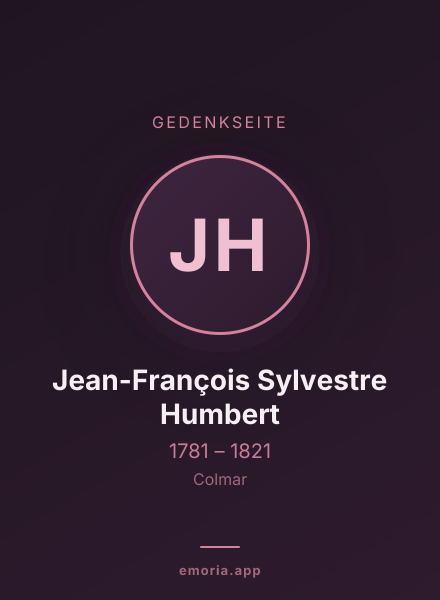 Gedenkportrait von Jean-François Sylvestre Humbert