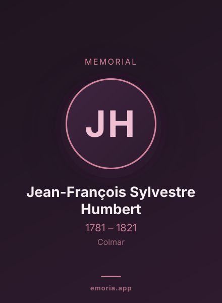 Memorial portrait of Jean-François Sylvestre Humbert