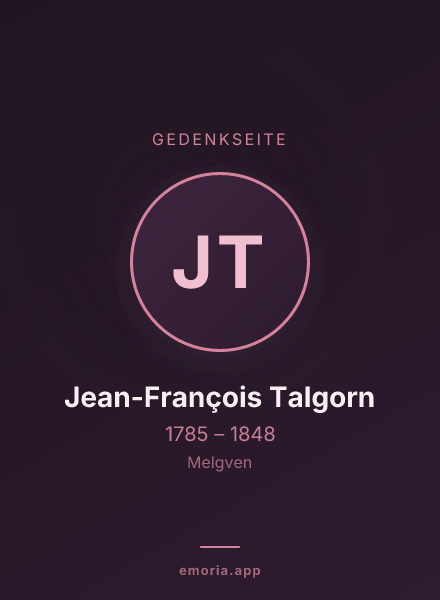 Gedenkportrait von Jean-François Talgorn
